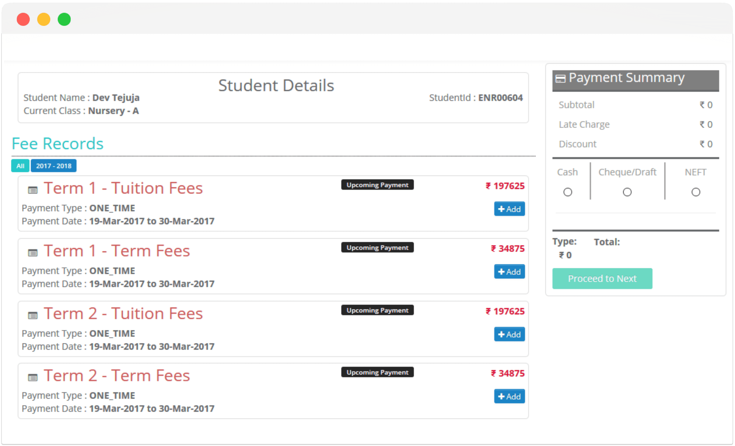 School Fee Management System